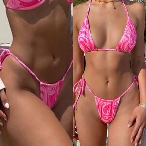 Frankie’s Bikinis Tia Satin Bikini Bottoms